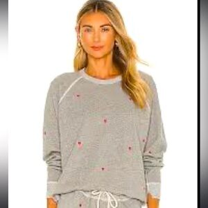 The Great college sweatshirt with hearts